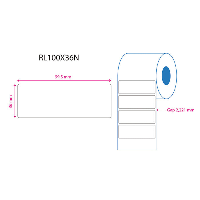 Etiquetas Estándar de Papel Blanco Mate adhesivo permanente para Impresoras de Sobremesa