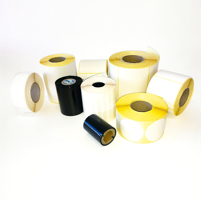 Etiquetas Estándar de Papel Blanco Mate adhesivo permanente para Impresoras de Sobremesa